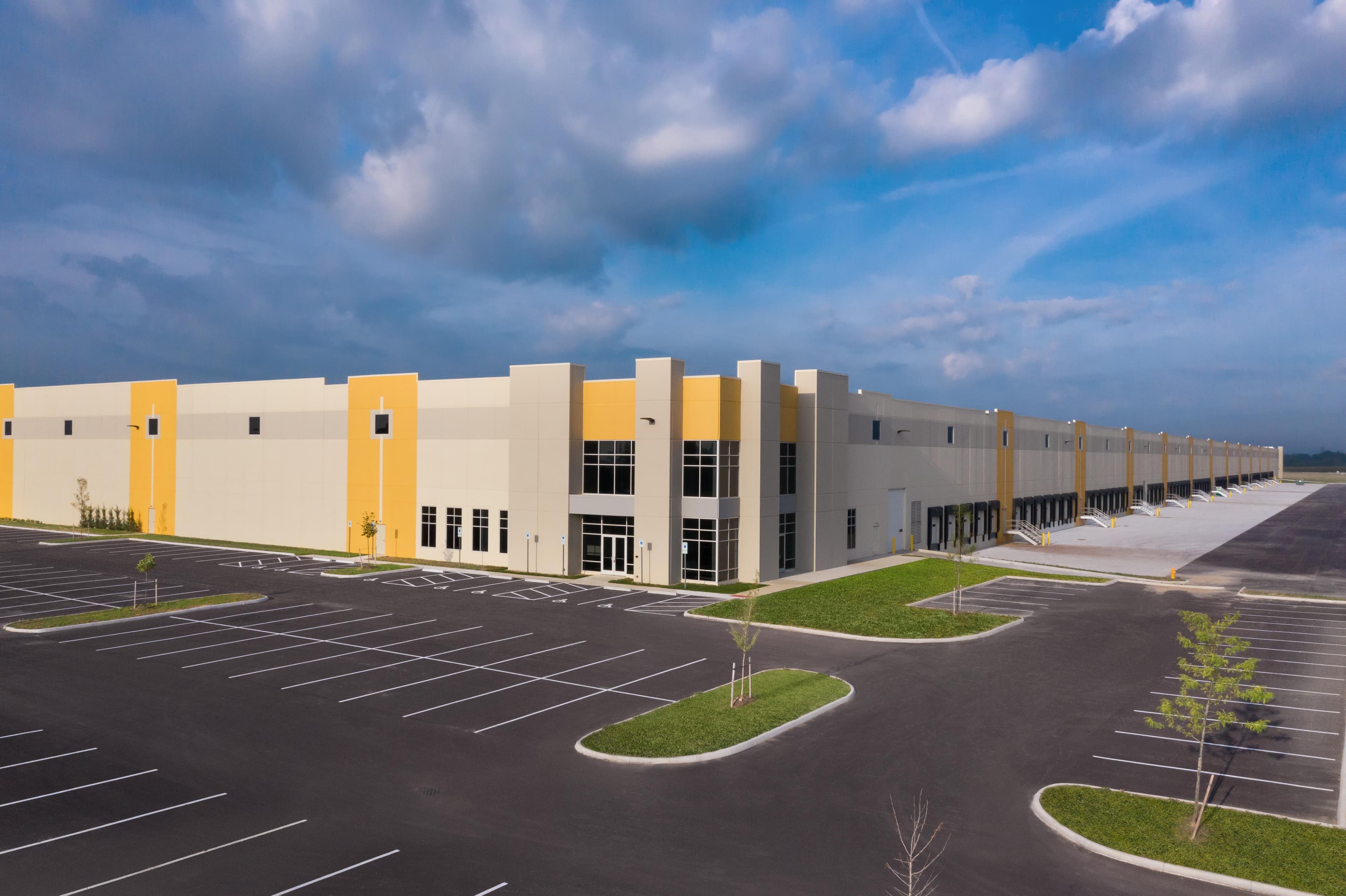 Class-A industrial building exterior — Newcastle Rd, Central Valley